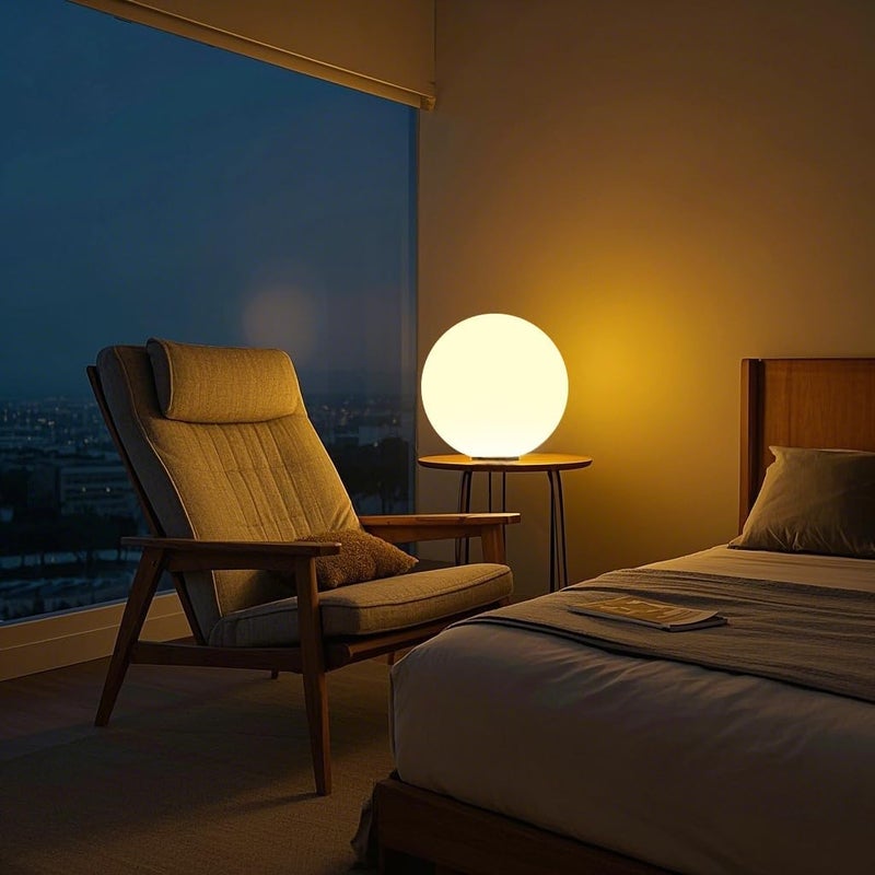COPU Store Globe Floor Lamp, 14-inch LED Ball Light with Remote,16 RGB Color Dimmable Rechargeable Nursery Globe Lamp, Waterproof Glowing Orb Light for Indoor Outdoor Lighting Decors - Image 4